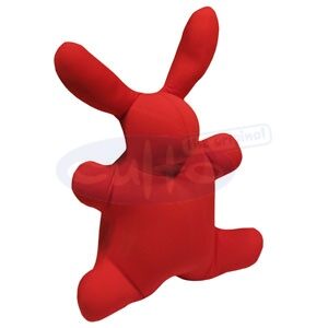 Mio Hase klein rot, 40 x 35 x 15cm