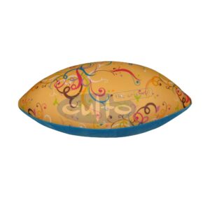 Mio Trinity klein Ornament apricot, Plüsch blau, 60 x 25 x