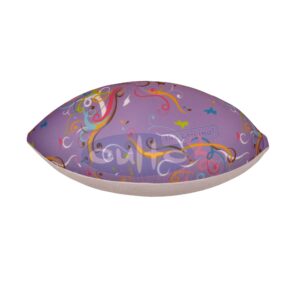 Mio Trinity klein Ornament lila, Plüsch weiß, 60 x 25 x